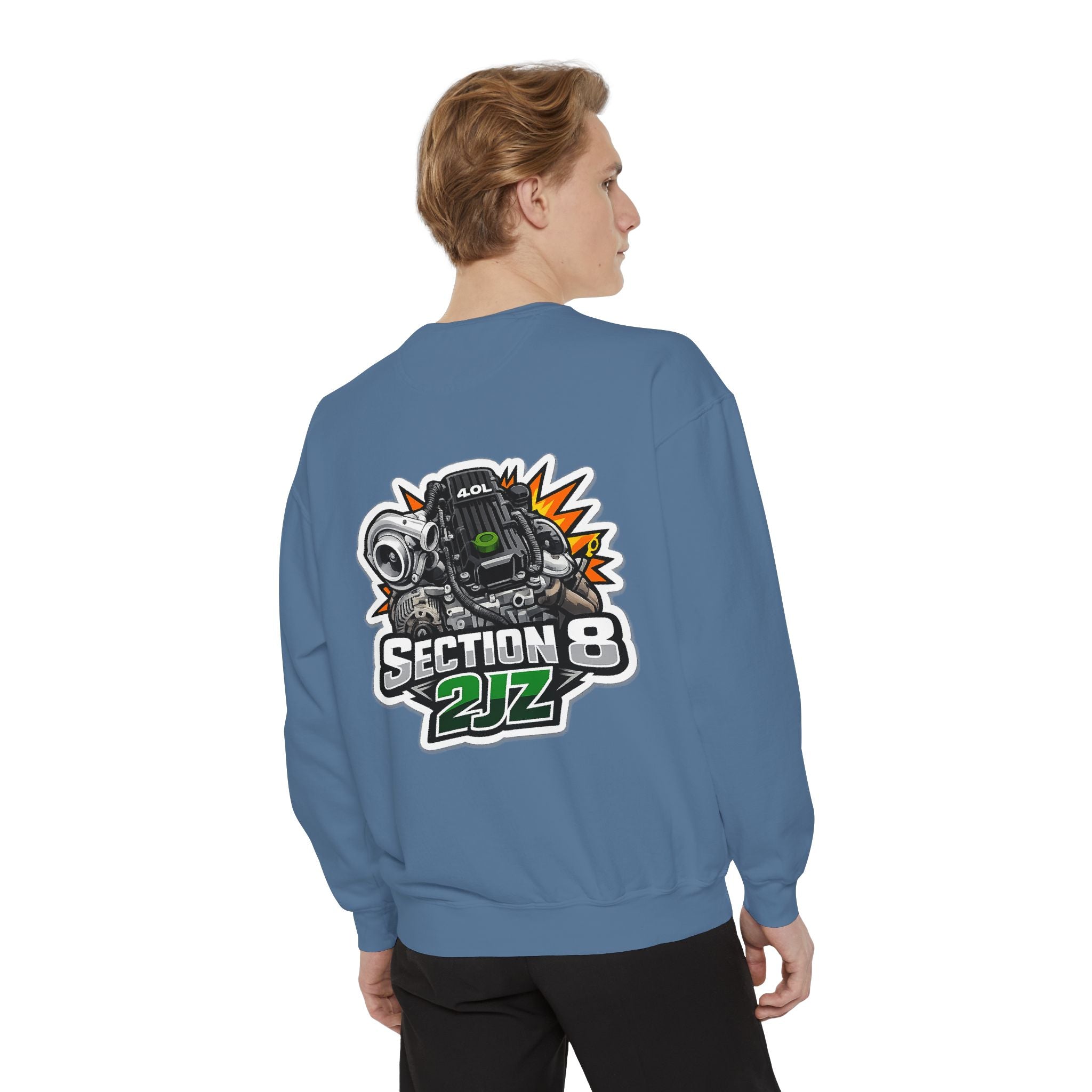 Section 8 2JZ Engine Sweatshirt – Automotive Crewneck for Car Enthusiasts