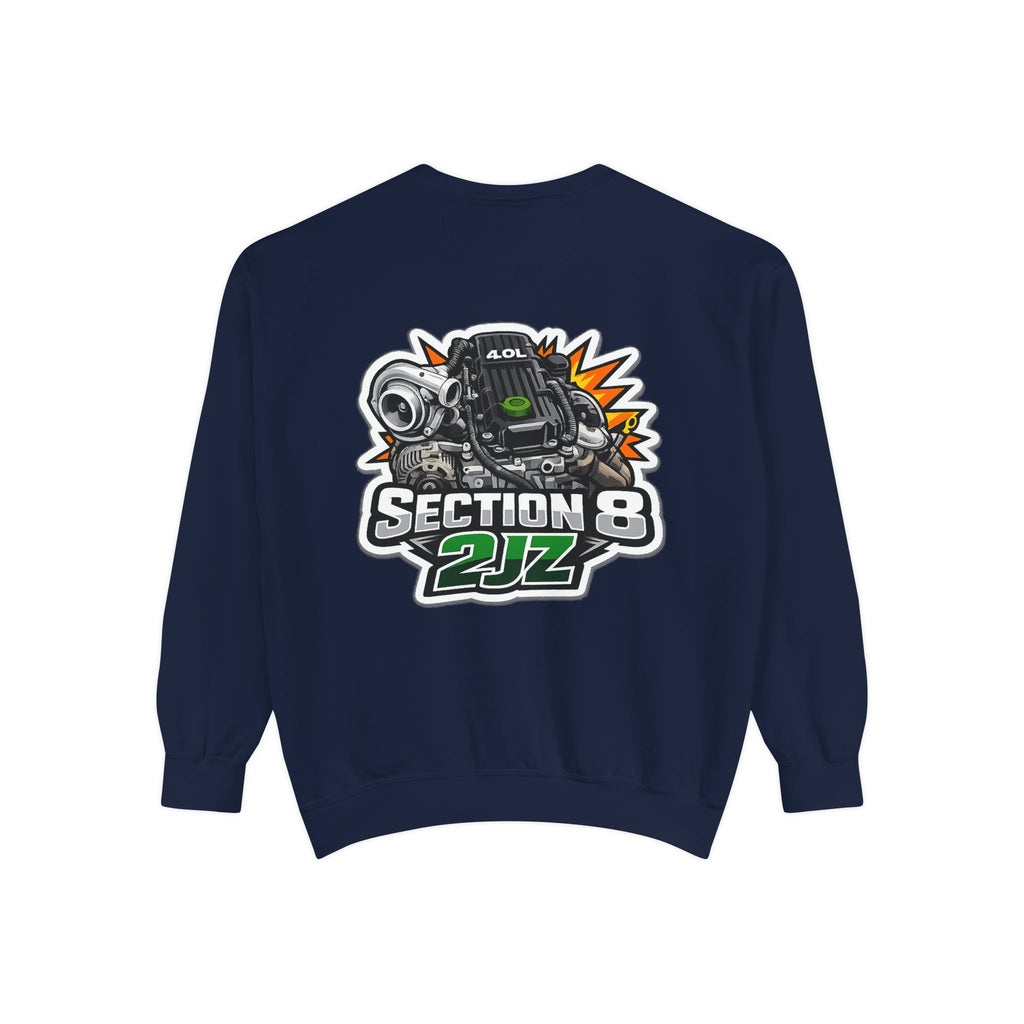 Section 8 2JZ Engine Sweatshirt – Automotive Crewneck for Car Enthusiasts