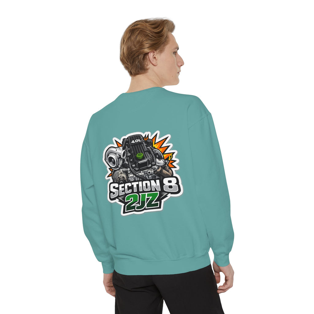 Section 8 2JZ Engine Sweatshirt – Automotive Crewneck for Car Enthusiasts