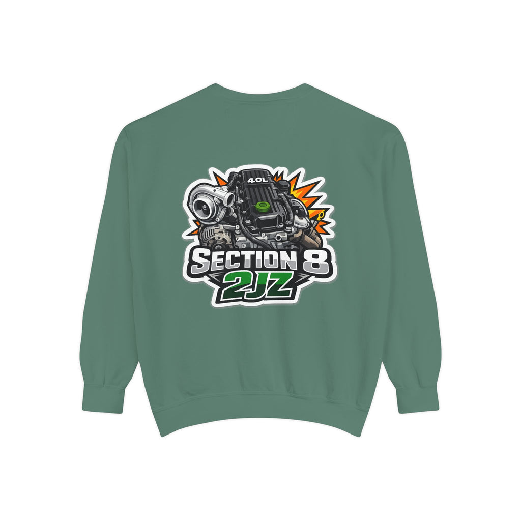 Section 8 2JZ Engine Sweatshirt – Automotive Crewneck for Car Enthusiasts