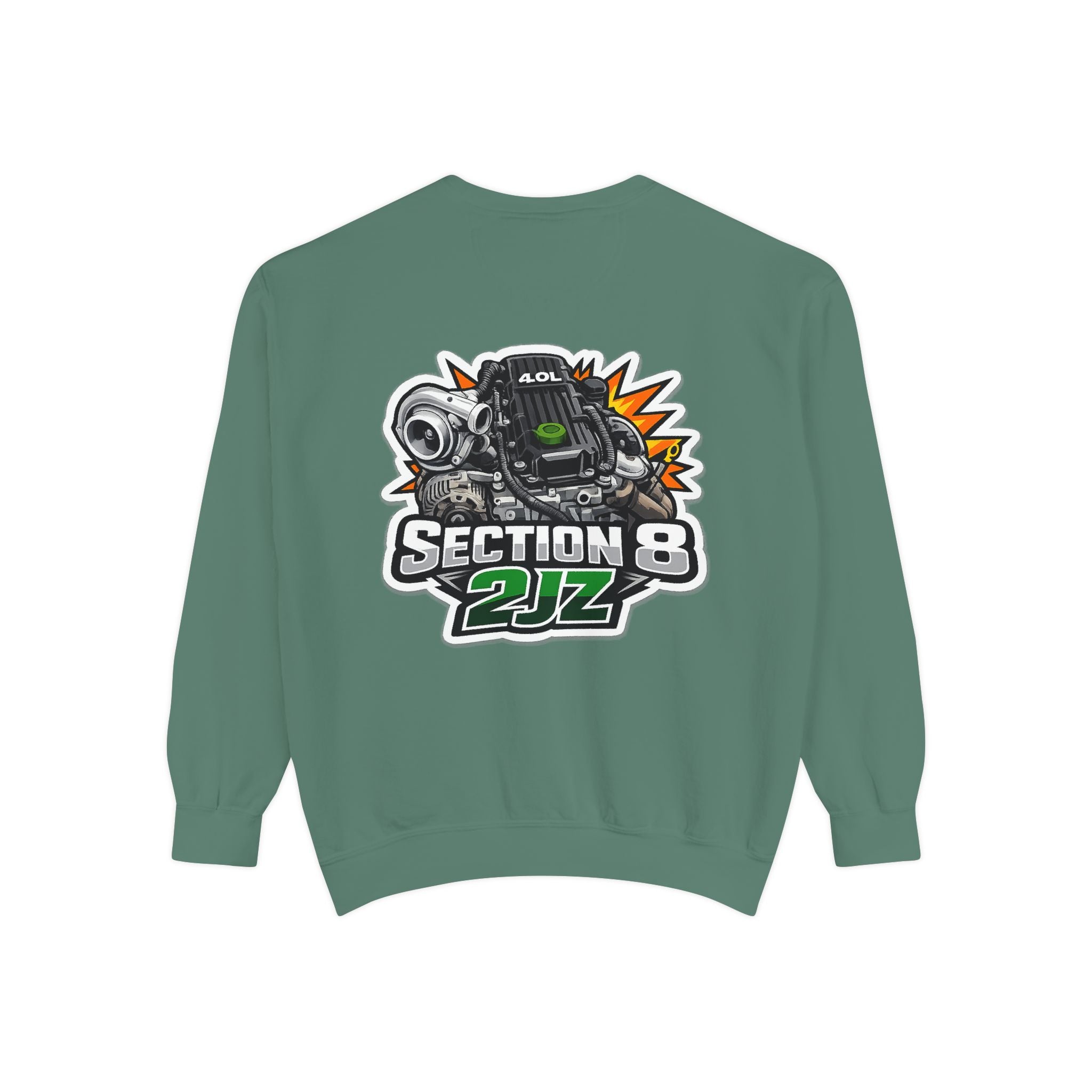 Section 8 2JZ Engine Sweatshirt – Automotive Crewneck for Car Enthusiasts