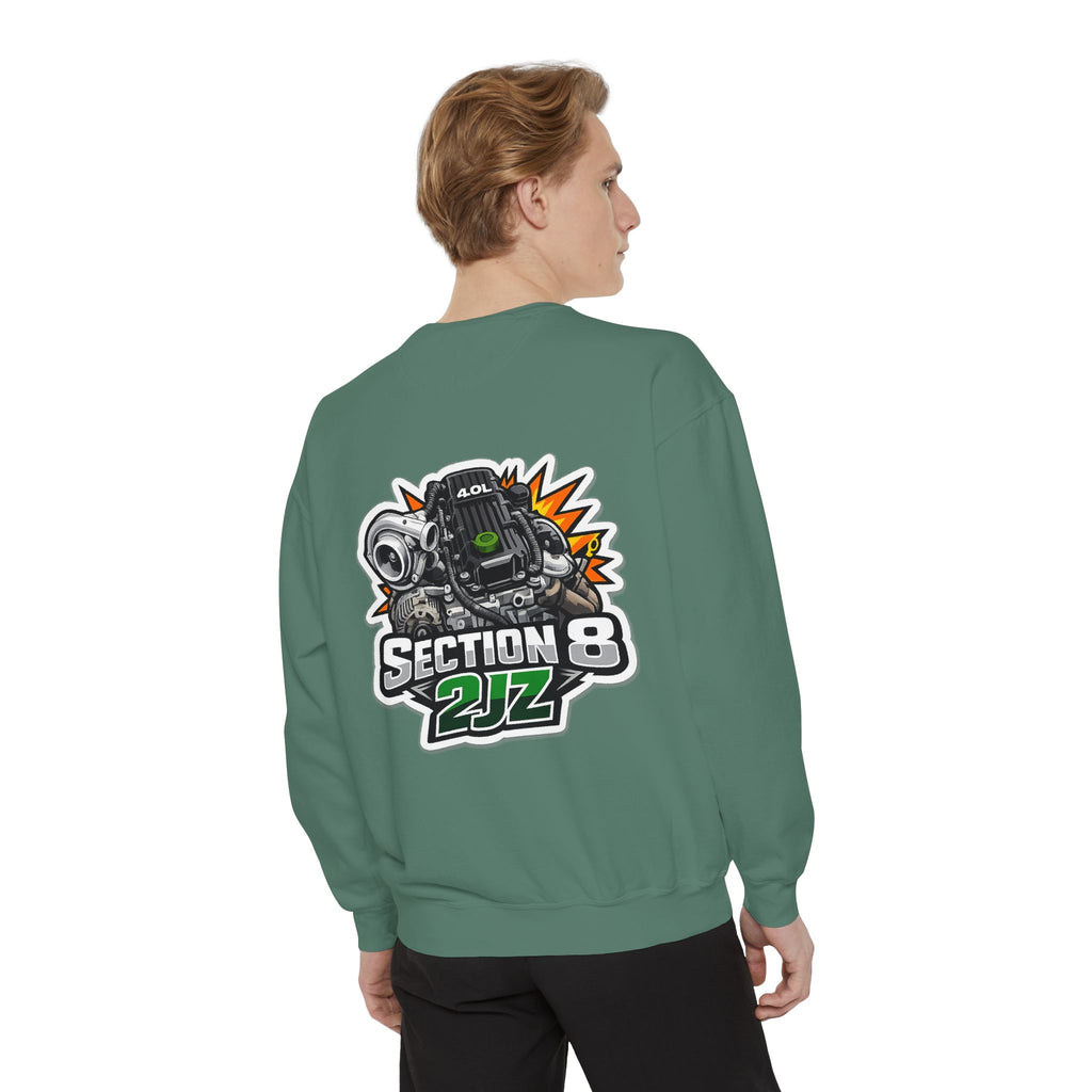 Section 8 2JZ Engine Sweatshirt – Automotive Crewneck for Car Enthusiasts