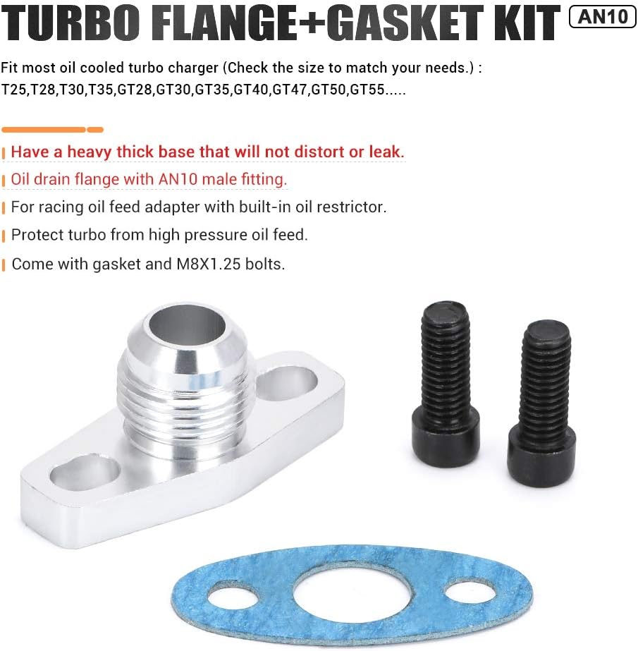 10AN Turbo Oil Drain