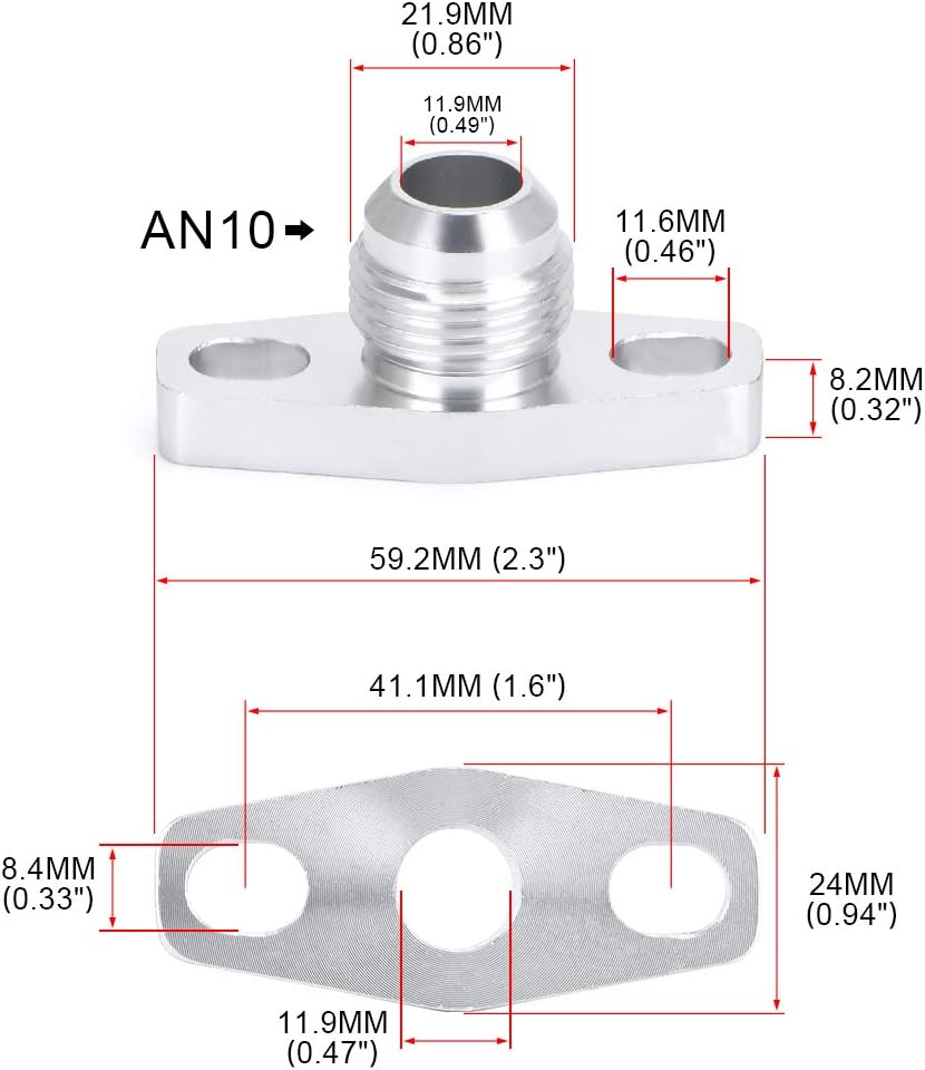 10AN Turbo Oil Drain