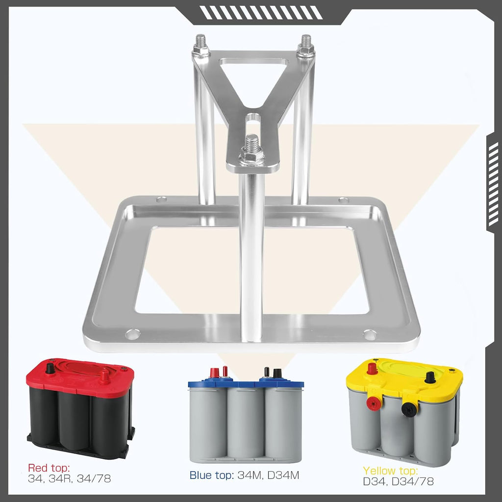 Billet Jeep Tj YJ XJ ZJ WJ Battery holder for Group 34 battery