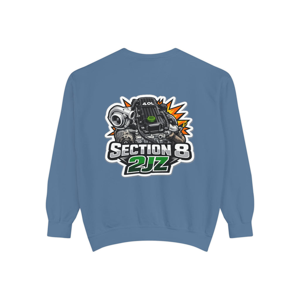 Section 8 2JZ Engine Sweatshirt – Automotive Crewneck for Car Enthusiasts