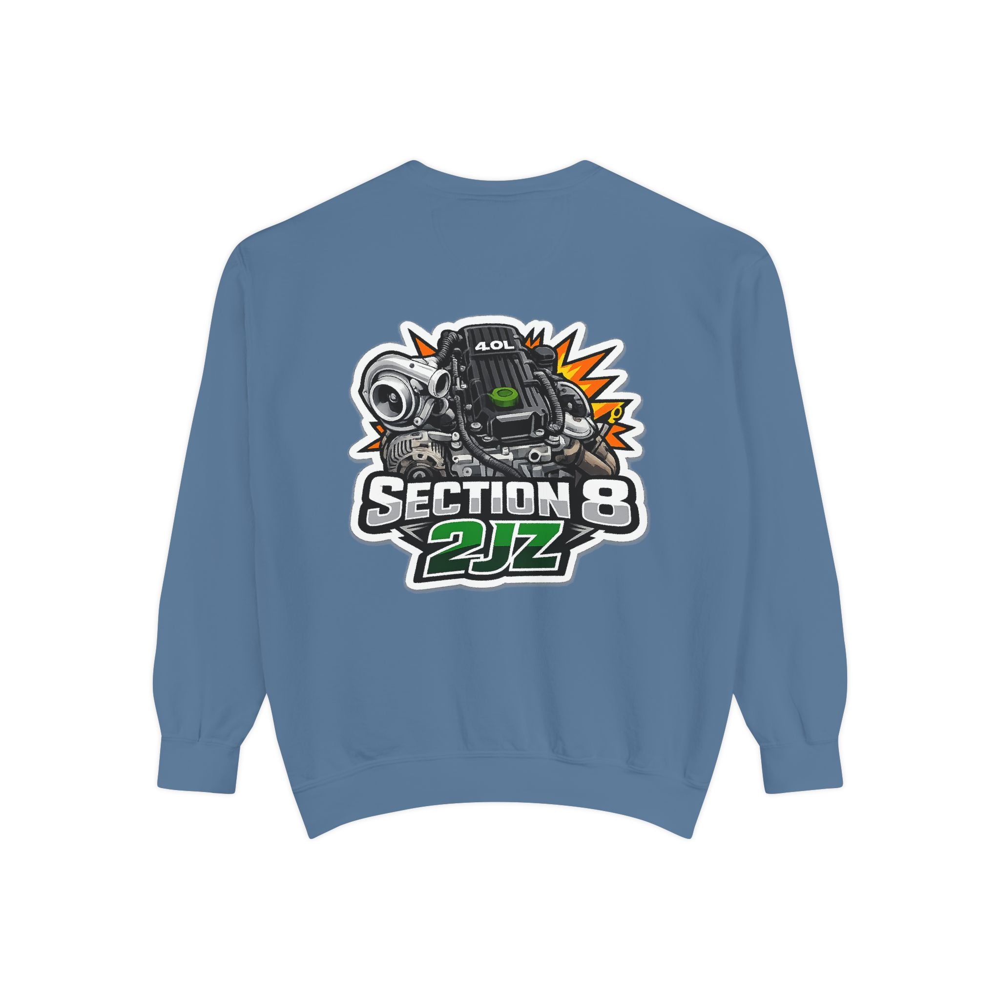 Section 8 2JZ Engine Sweatshirt – Automotive Crewneck for Car Enthusiasts