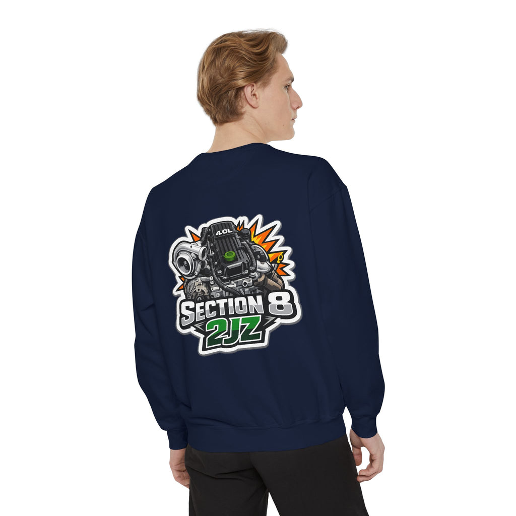 Section 8 2JZ Engine Sweatshirt – Automotive Crewneck for Car Enthusiasts