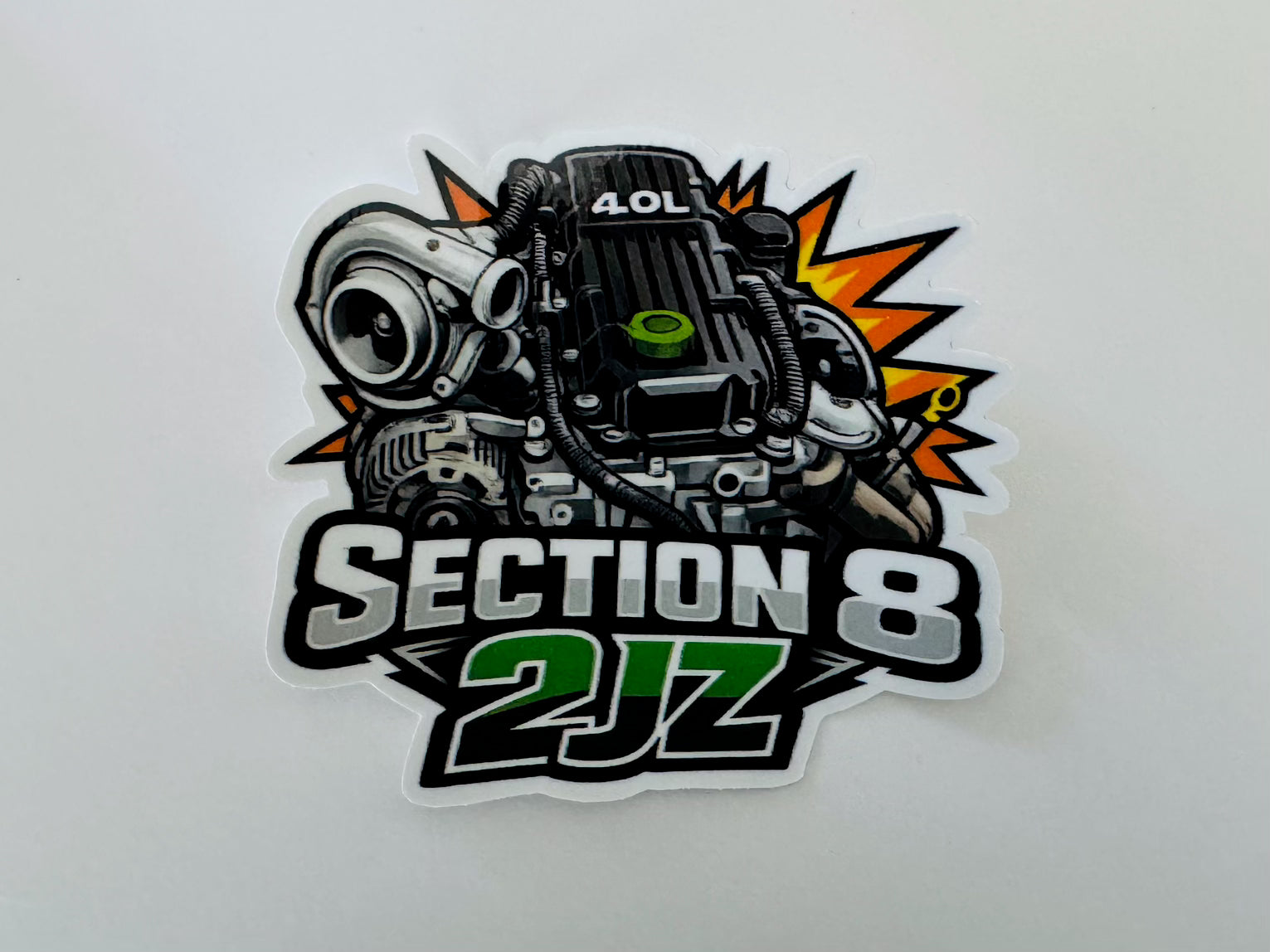 Section 8 2JZ Sticker